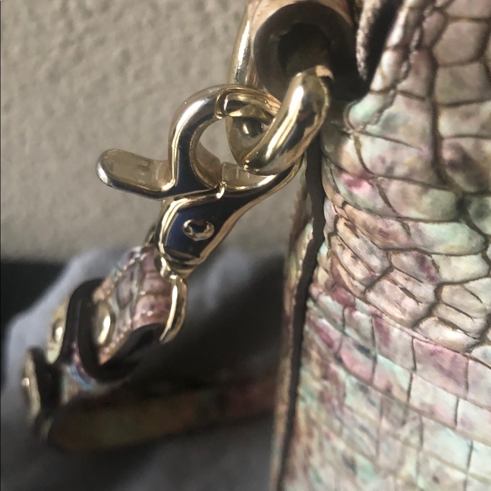 Brahmin Large Duxbury Opal Crocodile Embossed Shoulder Bag. - Picture 15 of 16